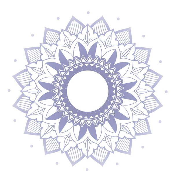 Patrones de mandala en un fondo aislado