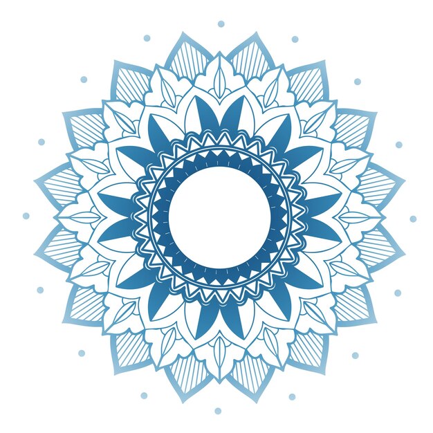 Patrones de mandala sobre fondo aislado