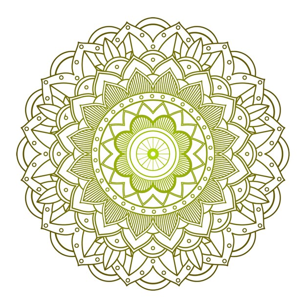 Patrones de mandala sobre fondo aislado