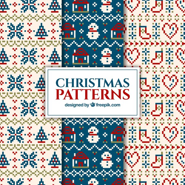 Patrones navideños de punto 