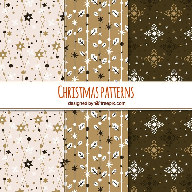 Patrones navideños retro 