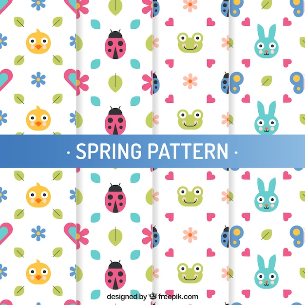 Patrones planos de primavera