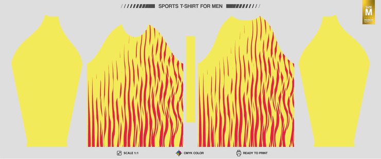 Vector gratuito patrones de ropa de entrenamiento y entrenamiento listos para imprimir camisetas deportivas