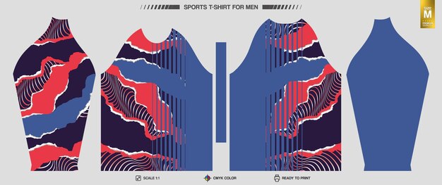 Patrones de ropa de entrenamiento y entrenamiento listos para imprimir camisetas deportivas