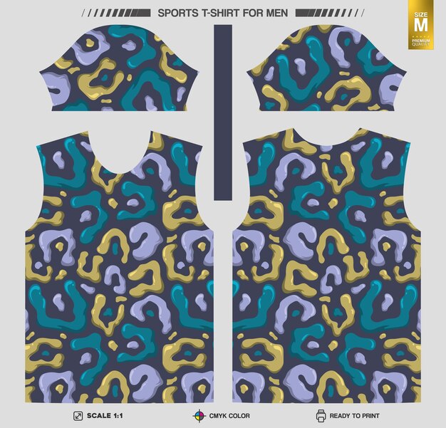 Patrones de ropa de entrenamiento y entrenamiento listos para imprimir camisetas deportivas
