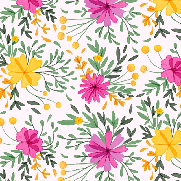 Patten floral acuarela