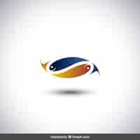 Vector gratuito peces logo