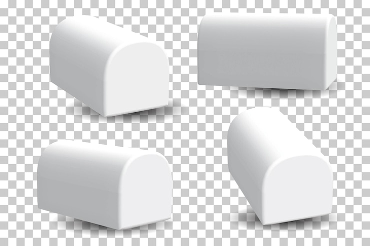 Vector gratuito pedestales o podios blancos
