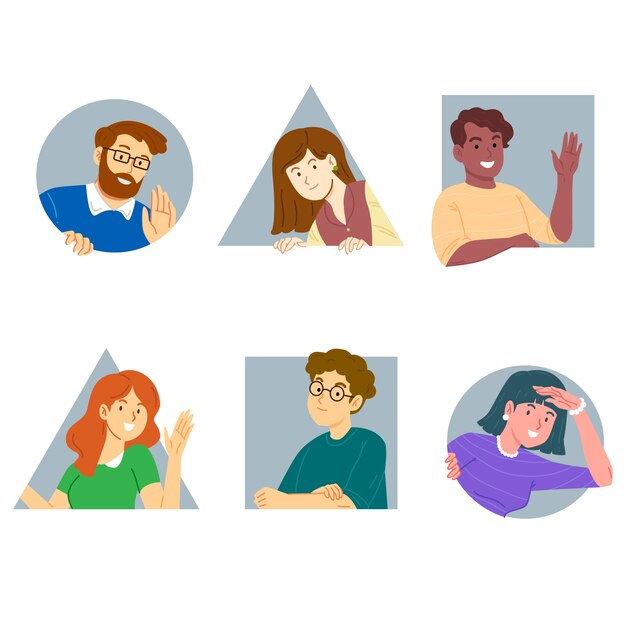 Peeping people collection ilustrada