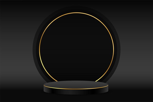 pegadizo 3D llamativo con fondo oscuro y espacio vacío