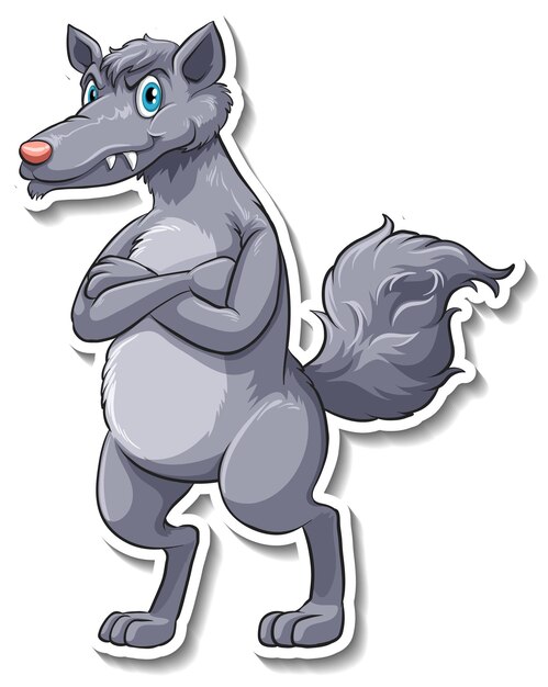 Vectores e ilustraciones de Lobo feroz animado para descargar gratis |  Freepik