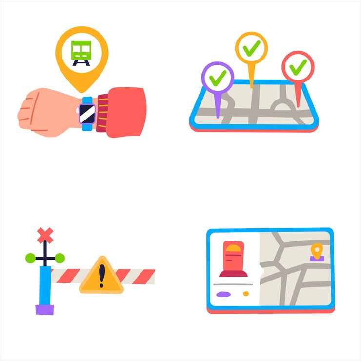 Pegatina de mapas y ubicación, parte 4