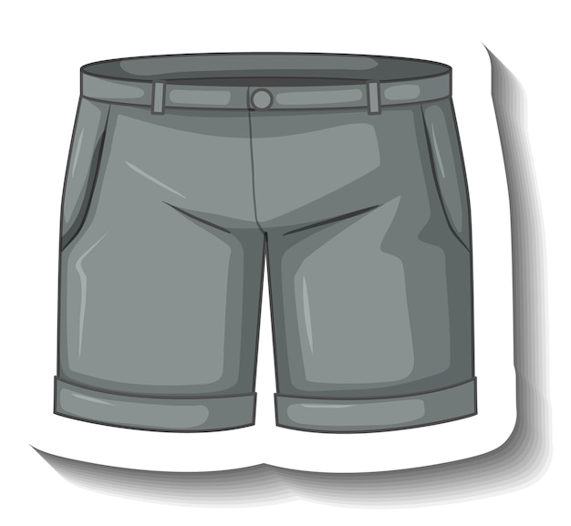 Pegatina de pantalones cortos de mezclilla de dibujos animados