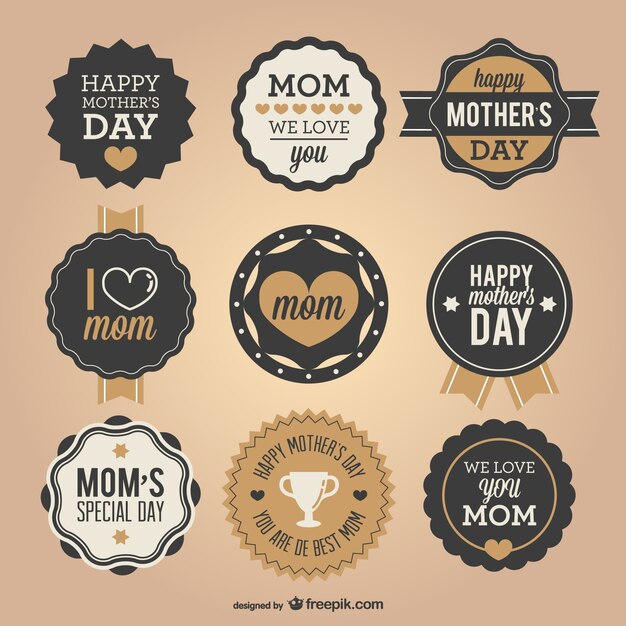 Pegatinas para el día de la madre