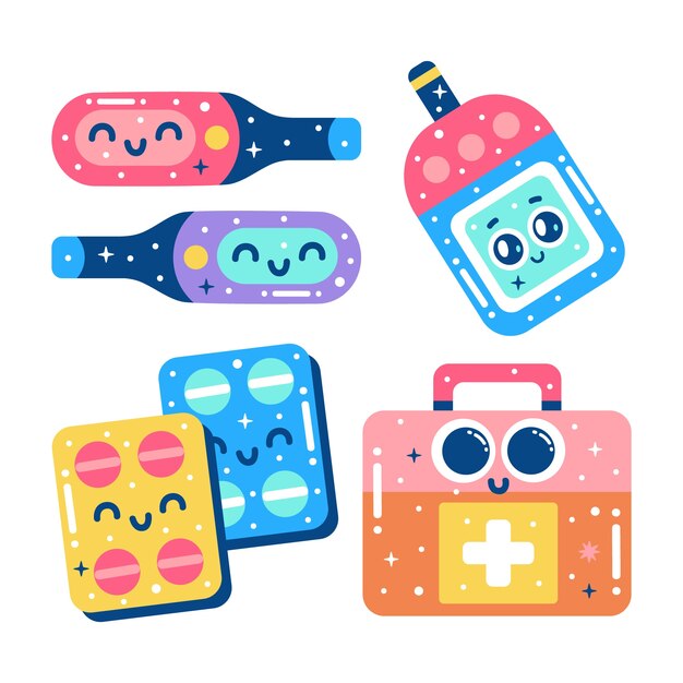 Pegatinas médicas y de salud deslumbrantes