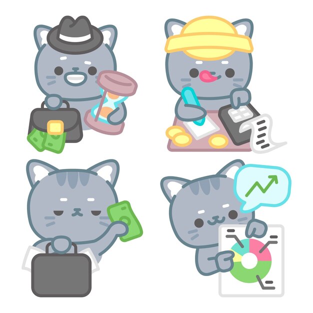 Pegatinas Tomomi el negocio del gato