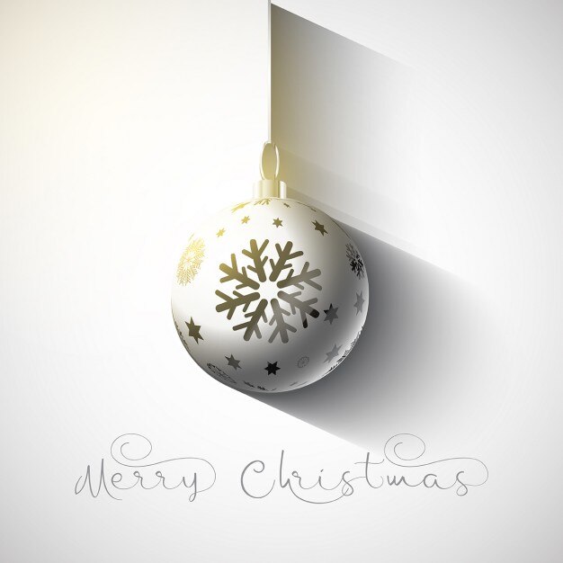 La pelota blanca de Navidad