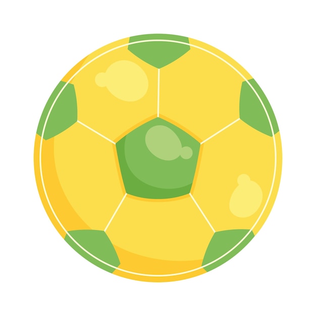 Vector gratuito pelota de fútbol amarilla