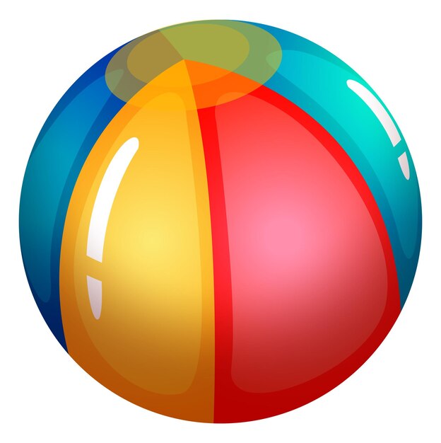 Una pelota de playa inflable