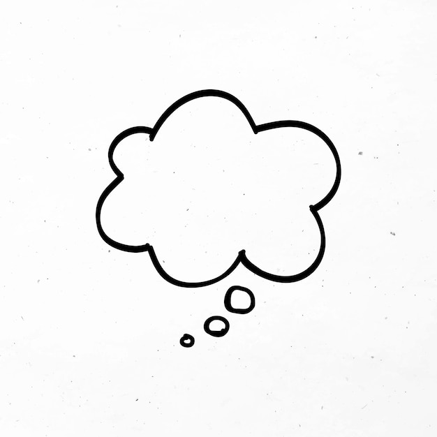 Pensamiento, burbuja, negro, negocio, icono clipart