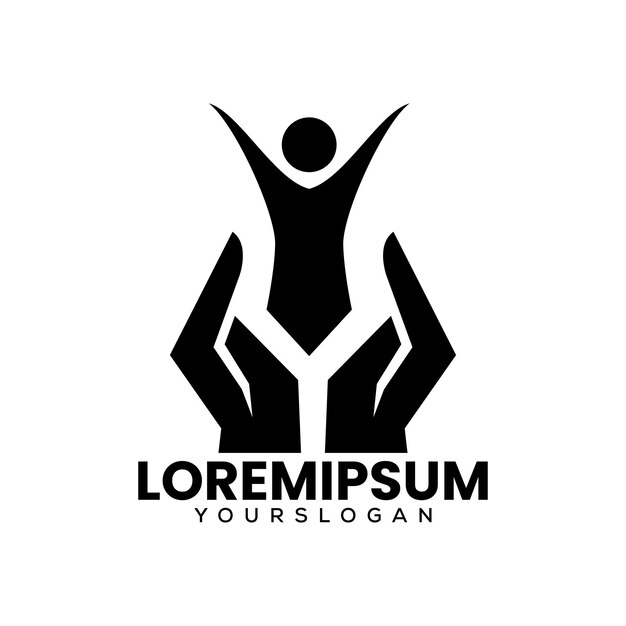 People Care Logo Design Template