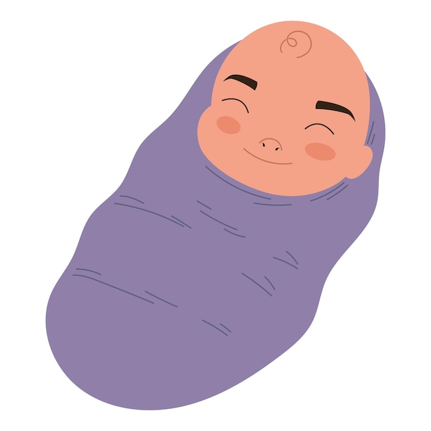 Pequeño y lindo bebé durmiendo