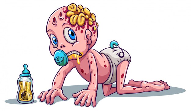 un pequeño zombi