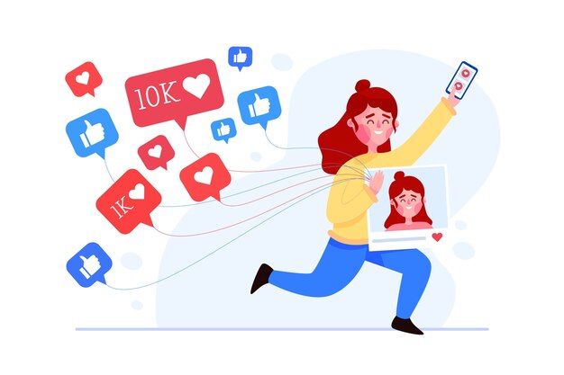 Persona adicta a las redes sociales
