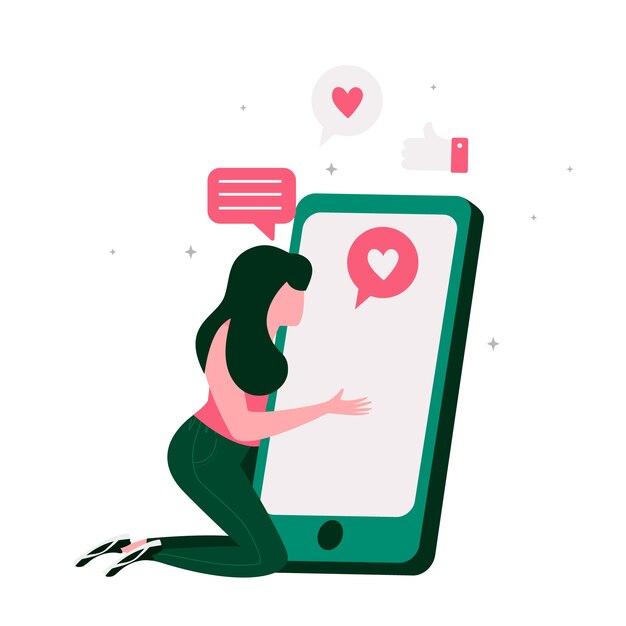 Persona adicta a las redes sociales