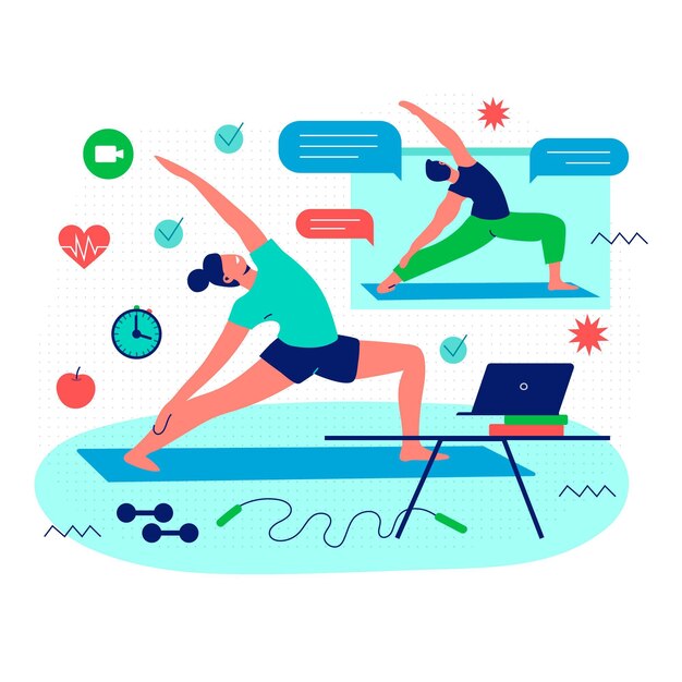 Persona haciendo ejercicio con entrenador personal