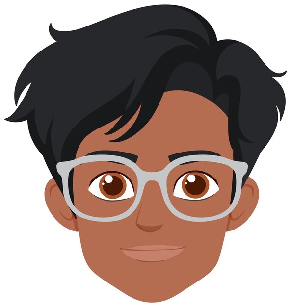 Persona sonriente con gafas