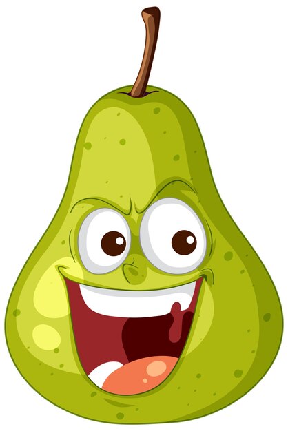 El personaje animado de la pera feliz
