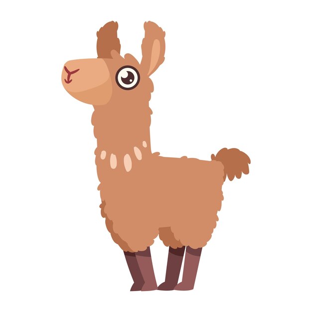 personaje animal peruano llama marrón