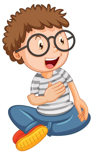 Personaje de dibujos animados de bot feliz