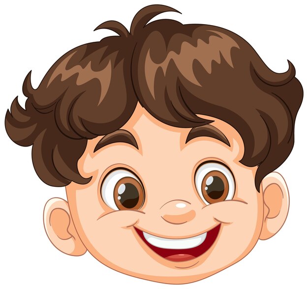 Personaje de dibujos animados de Chico Alegre
