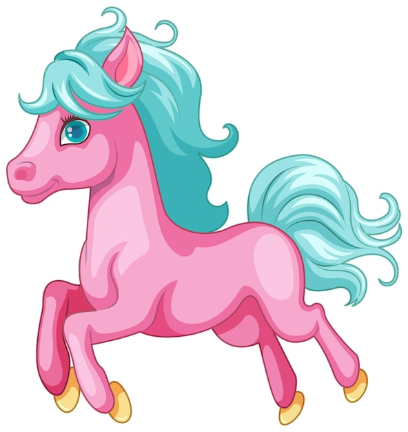 Personaje de dibujos animados lindo unicornio