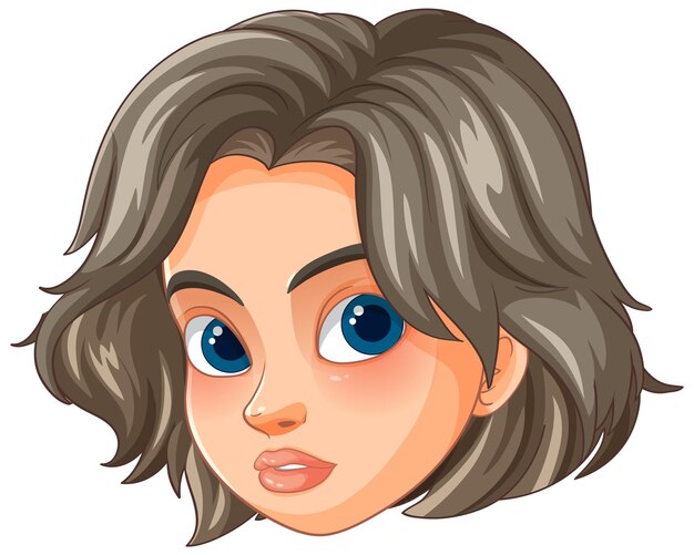 Personaje de dibujos animados con ojos azules