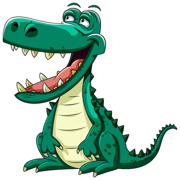Un personaje de dibujos animados de Tyrannosaurus aislado