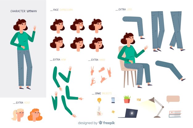 Personaje para diseño de movimient