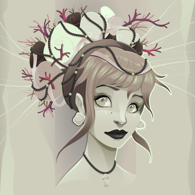 Vector gratuito personaje de fantasía