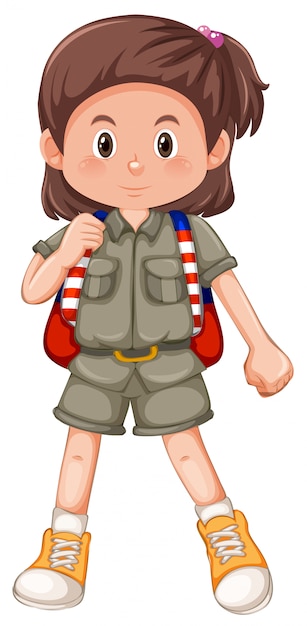 Un personaje de girl scouts