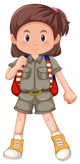 Un personaje de Girl Scouts