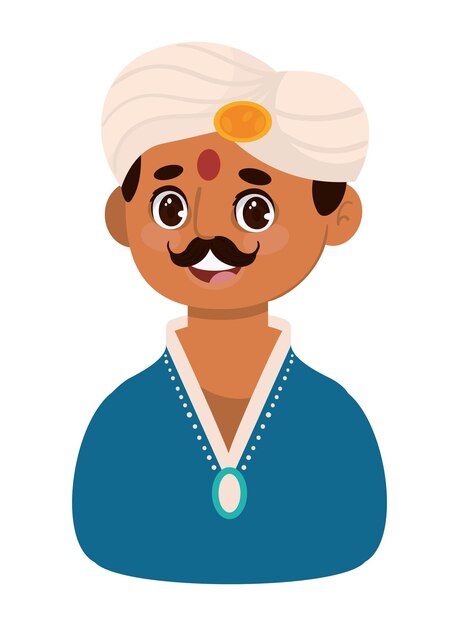 personaje de hombre indio