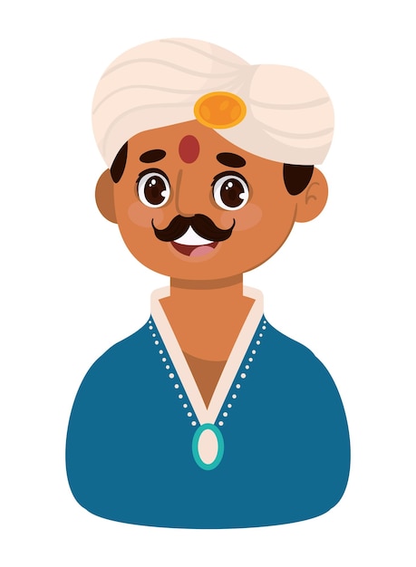personaje de hombre indio