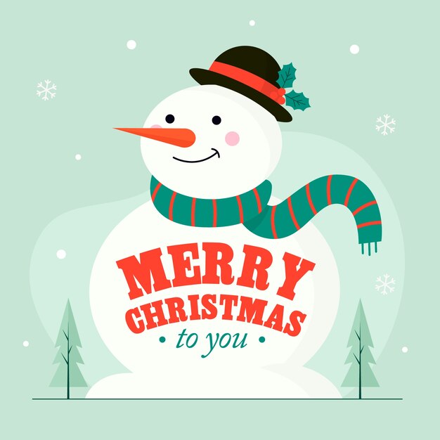 Personaje de Navidad con letras