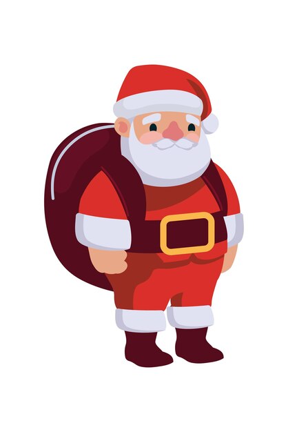 Personaje de Navidad Santa Claus Ilustración aislada