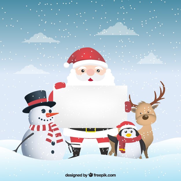 Personaje navideño con carta