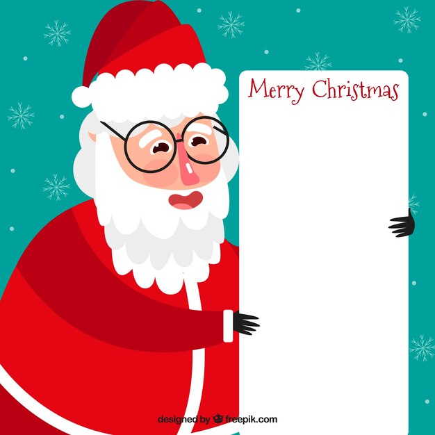 Personaje navideño con carta