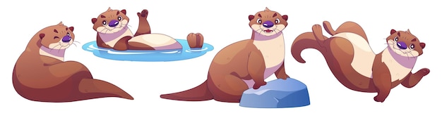 El personaje de la nutria de mar es lindo, el dibujante de la comadreja es gracioso.