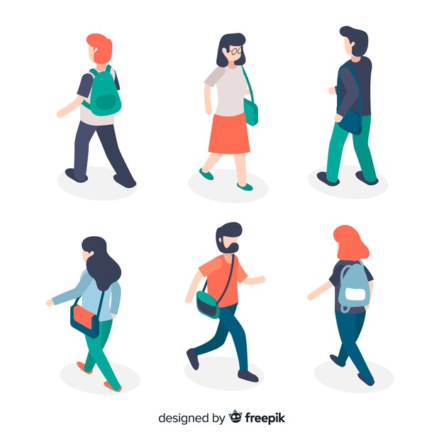 Personas asistiendo a la universidad